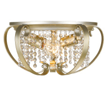Golden 1323-FM WG - Golden Lighting Ella 2-light Flush Mount in White Gold